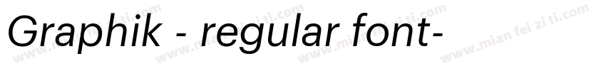 Graphik - regular font字体转换